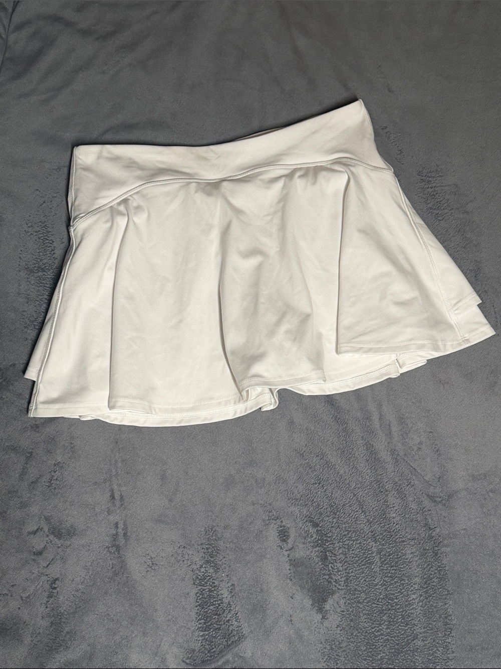Local Girl Outfitters White Women's Tennis Skort - Classic Flared Style